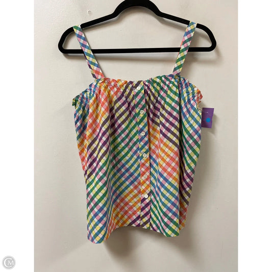 Top Sleeveless By J. Crew In Multi-colored, Size: Mp