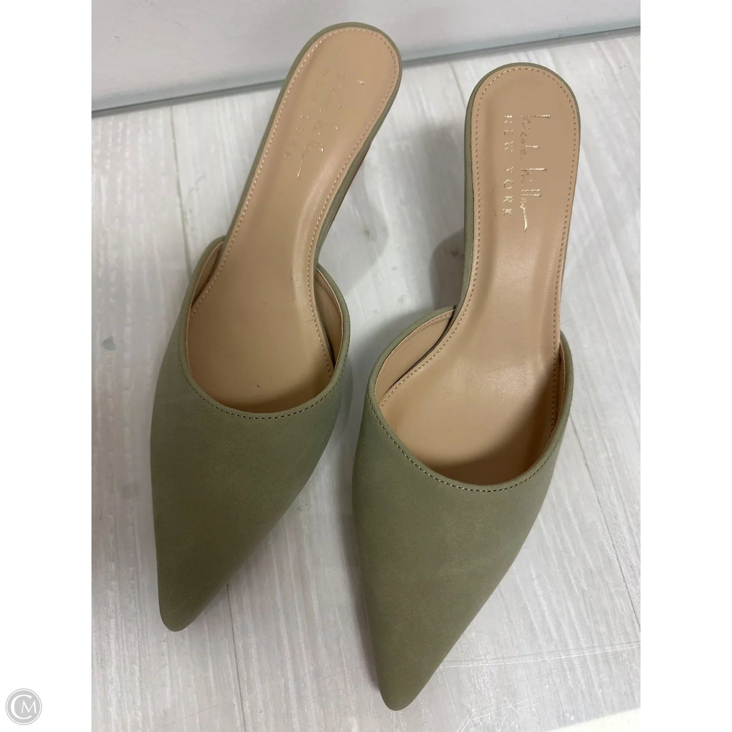 Shoes Heels Kitten By Nicole Miller In Green, Size: 9