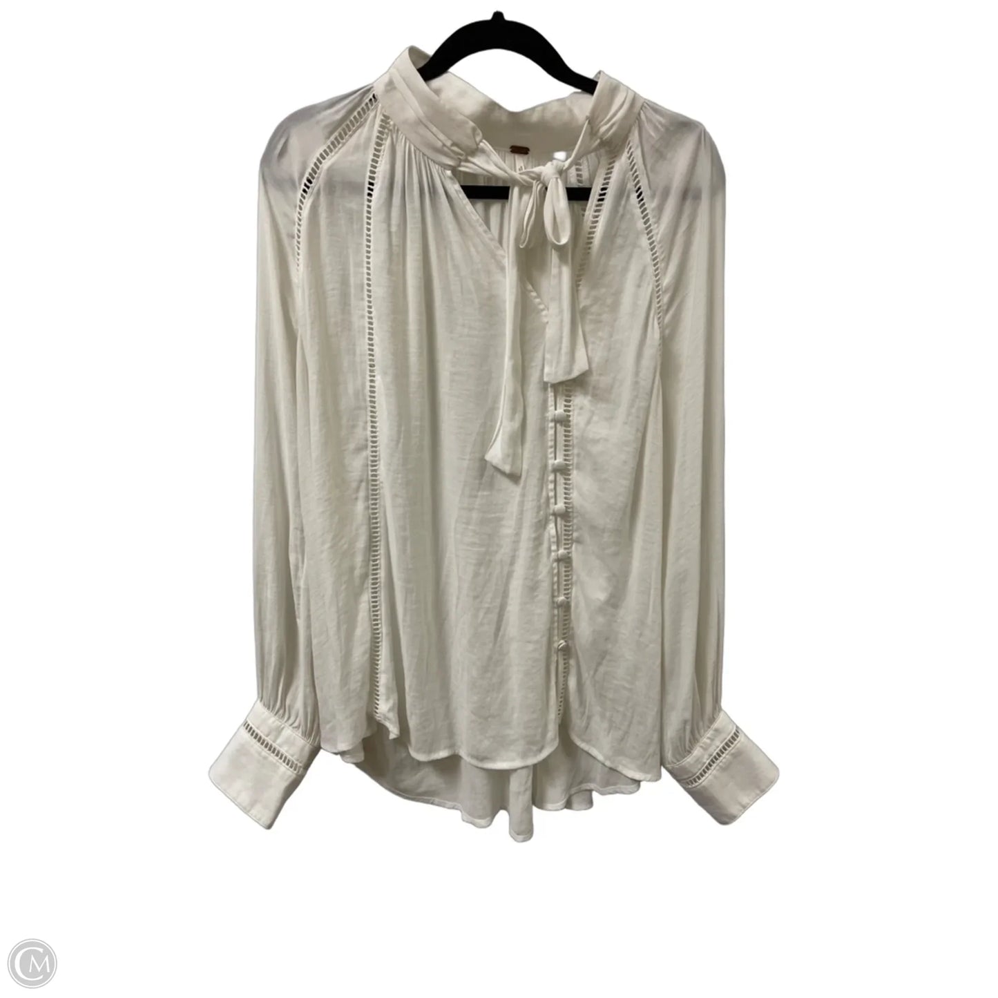 Top Long Sleeve By Free People In White, Size: M