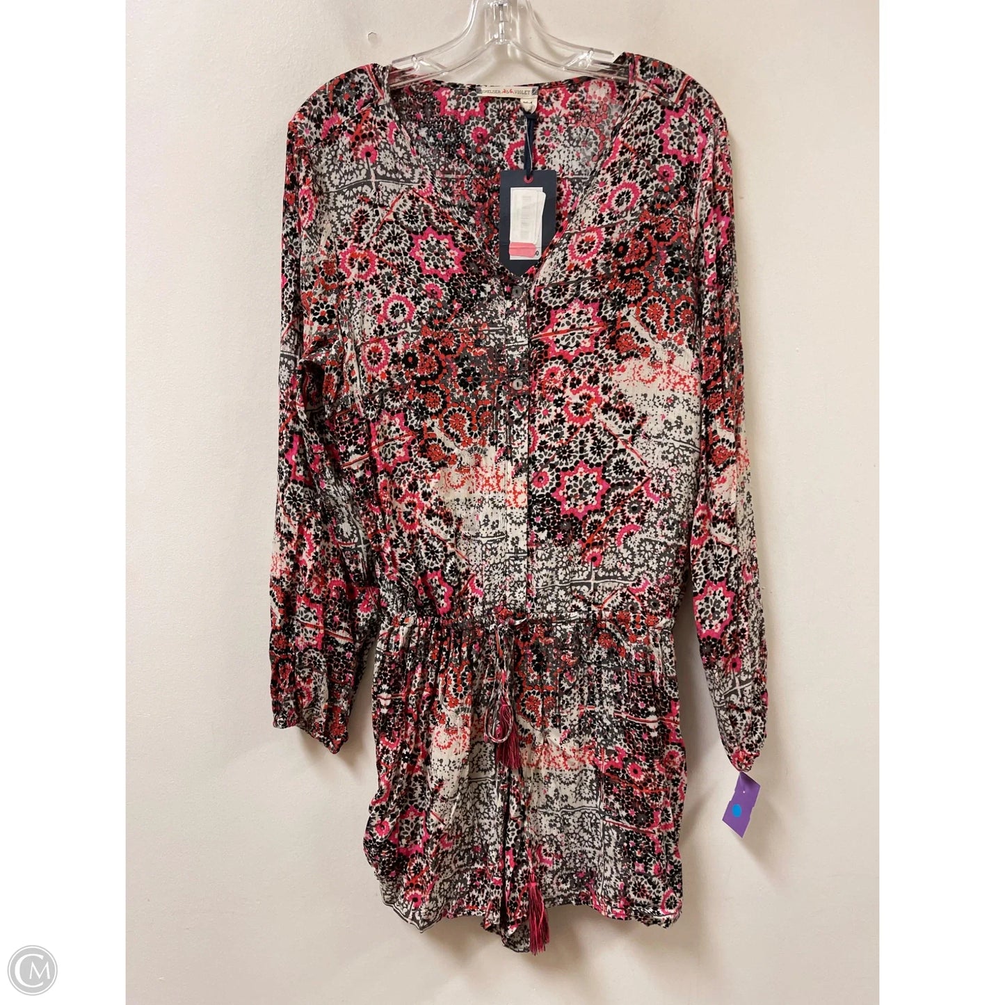 Romper By Chelsea And Violet In Orange & Pink, Size: M
