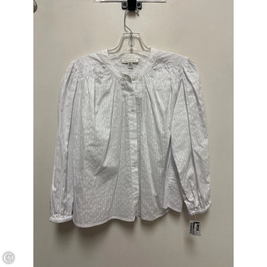 Blouse Long Sleeve By Free Assembly In White, Size: Xs