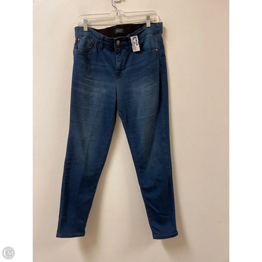 Jeans Skinny By Curve Appeal In Blue Denim, Size: 14