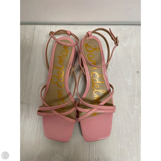 Sandals Heels Block By Sam Edelman In Pink, Size: 7.5