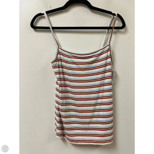 Top Sleeveless By Madewell In Striped Pattern, Size: M