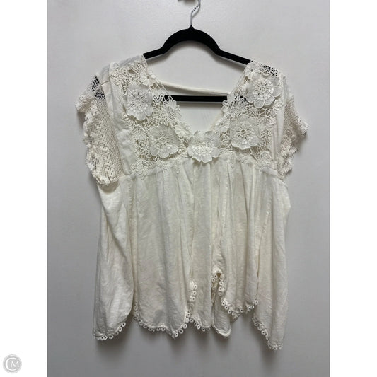 Top Sleeveless By Anthropologie In Cream, Size: Xs