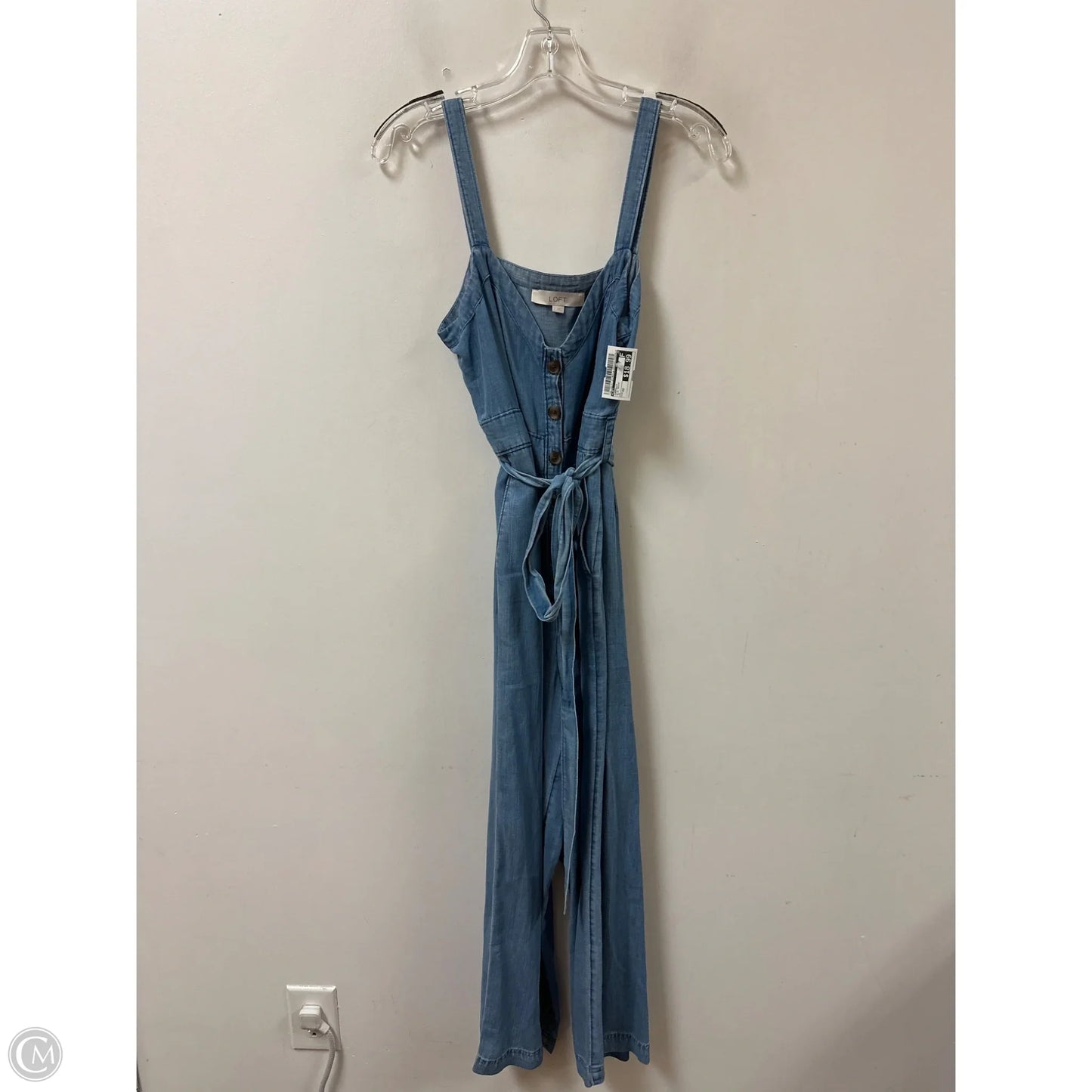 Jumpsuit By Loft In Blue Denim, Size: Xs