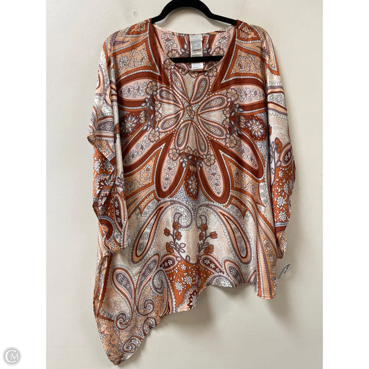 Shawl By Chicos In Orange, Size: M
