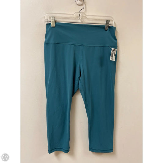 Athletic Leggings By Athleta In Teal, Size: Xl