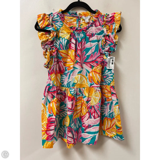 Top Short Sleeve By Crown And Ivy In Multi-colored, Size: L