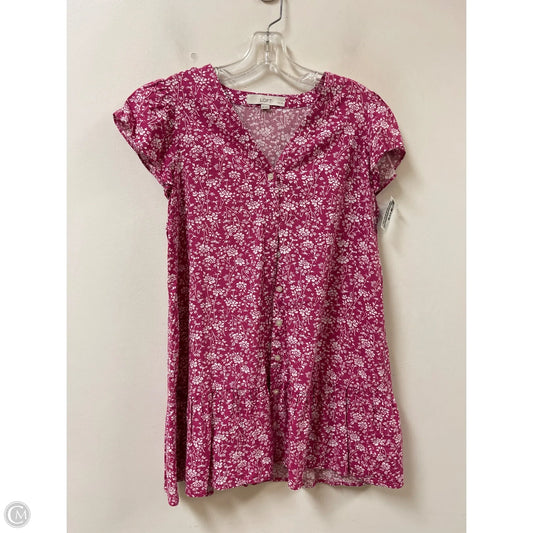 Dress Casual Midi By Loft In Pink, Size: Xsp