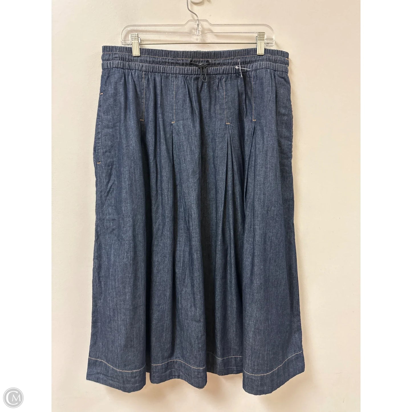 Skirt Maxi By Free Assembly In Blue Denim, Size: 12