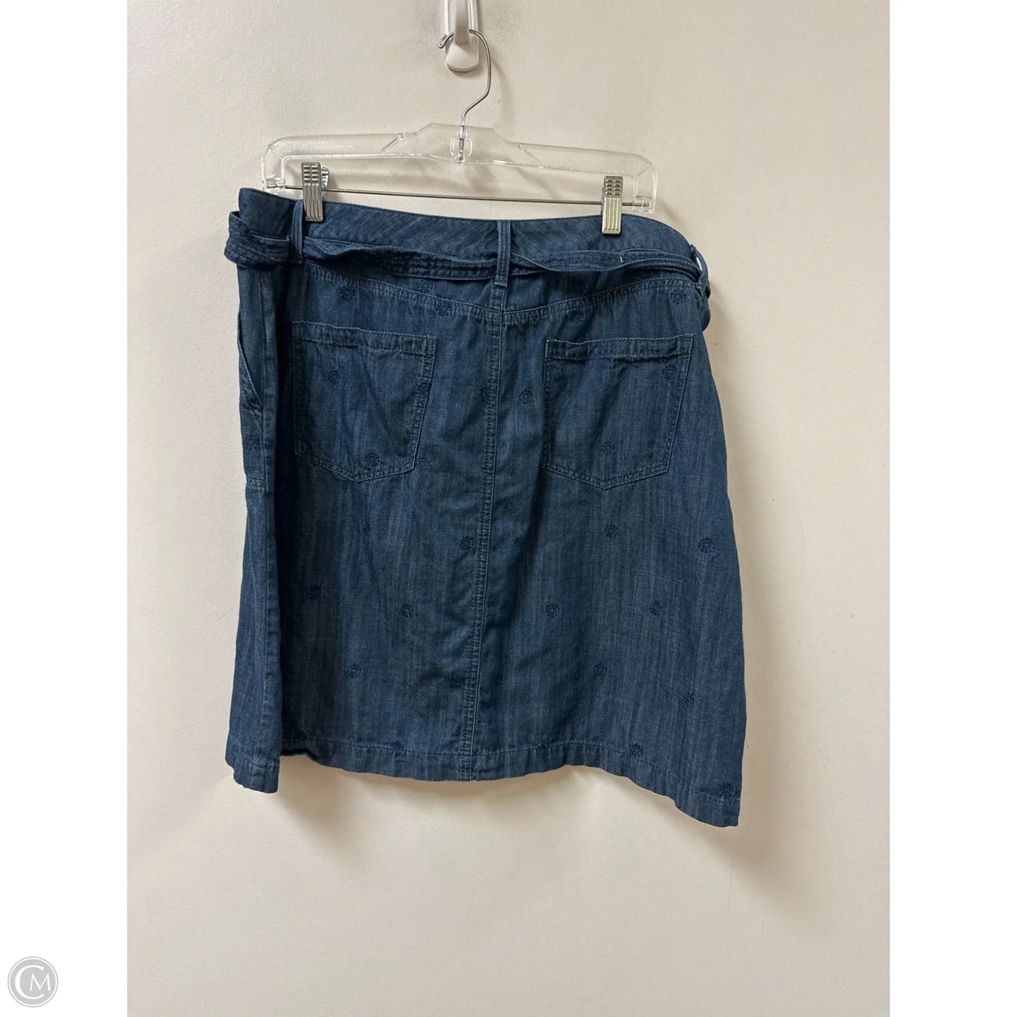 Skirt Mini & Short By Talbots In Blue Denim, Size: 16