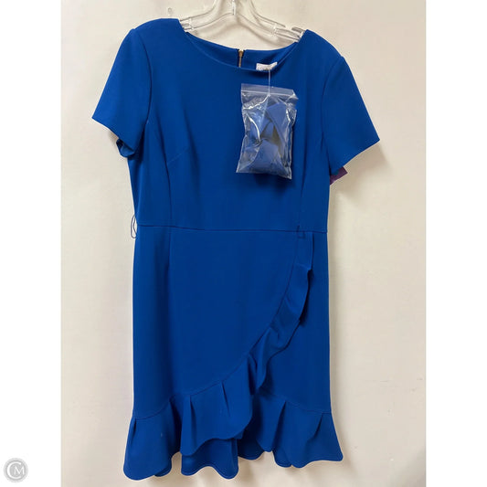 Dress Casual Midi By Calvin Klein In Blue, Size: Xl