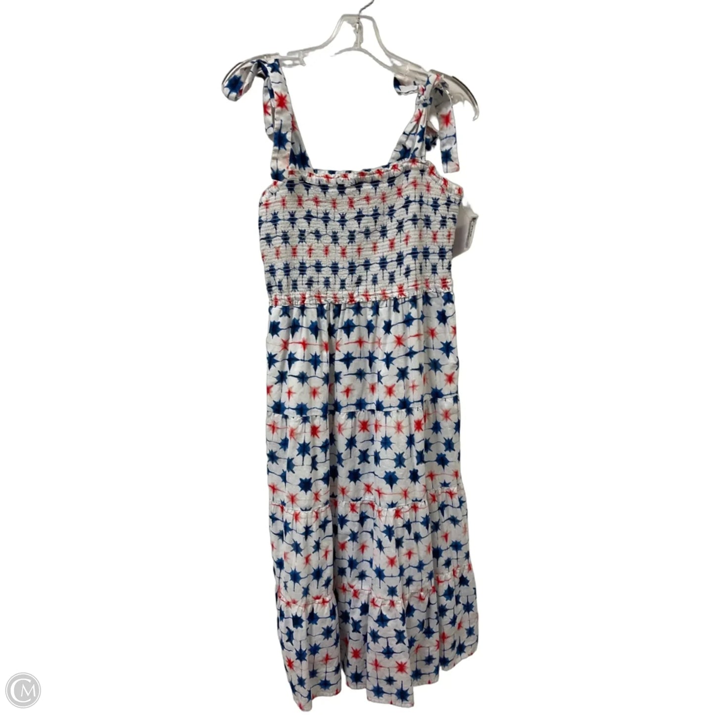 Dress Casual Maxi By J. Crew In Blue & Red & White, Size: M