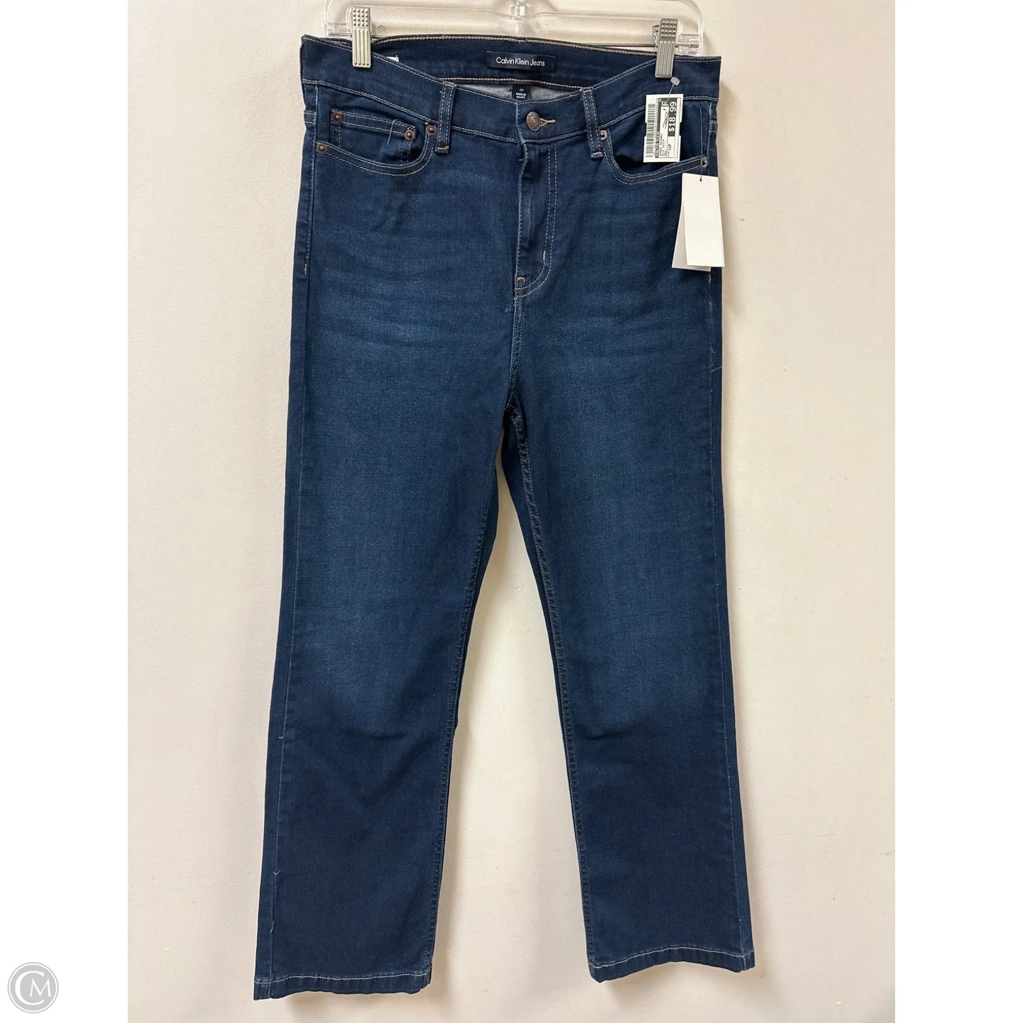 Jeans Skinny By Calvin Klein In Blue Denim, Size: 12p