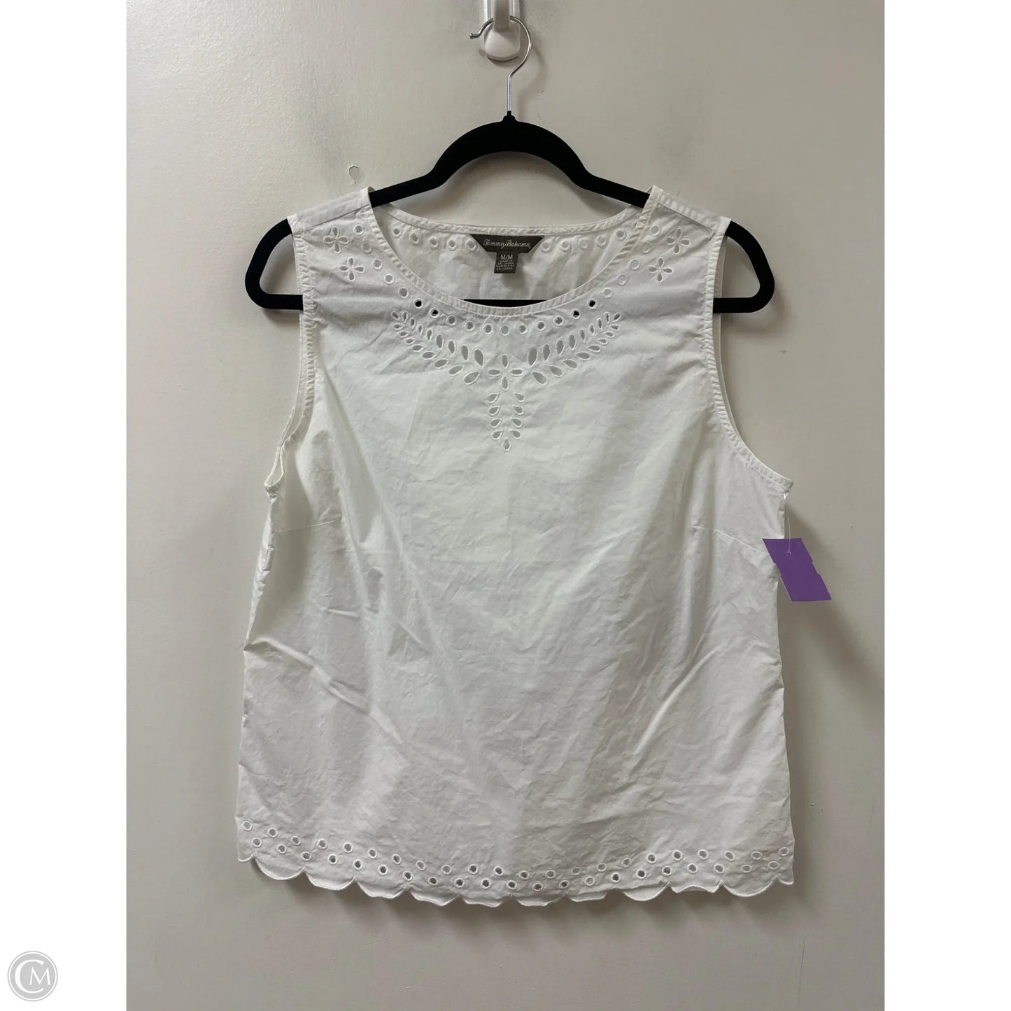 Top Sleeveless By Tommy Bahama In White, Size: M