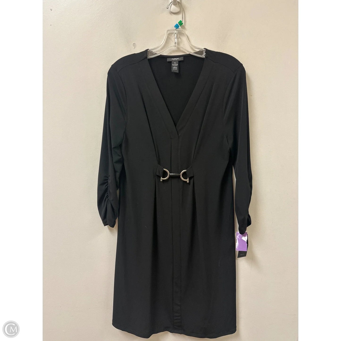 Dress Casual Midi By Alfani In Black, Size: Lp