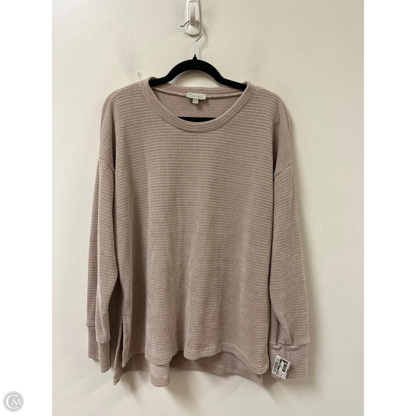 Sweater By Chenault In Tan, Size: Xl
