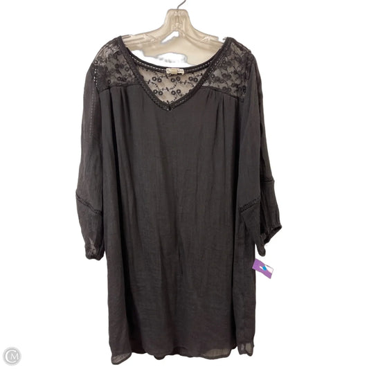 Dress Casual Midi By Indigo Rose In Black, Size: 3x