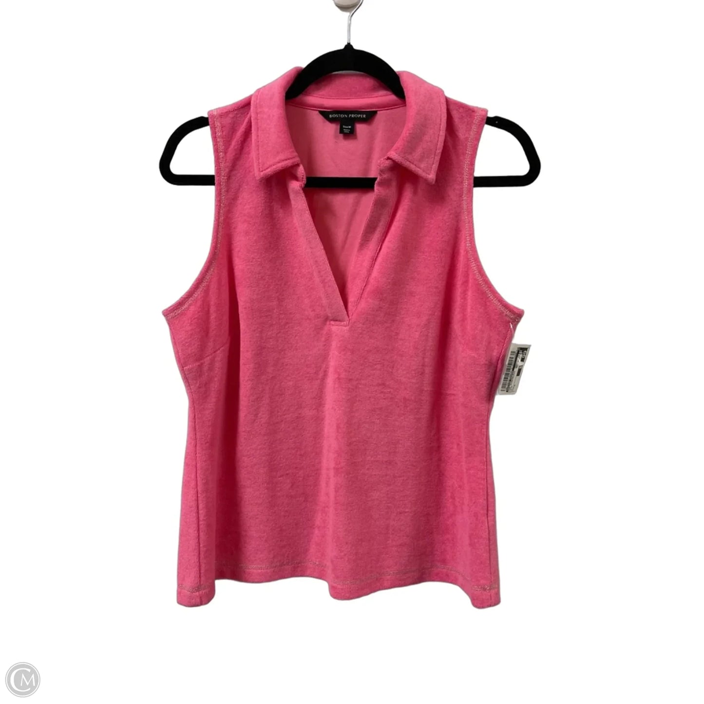 Top Sleeveless By Boston Proper In Pink, Size: M