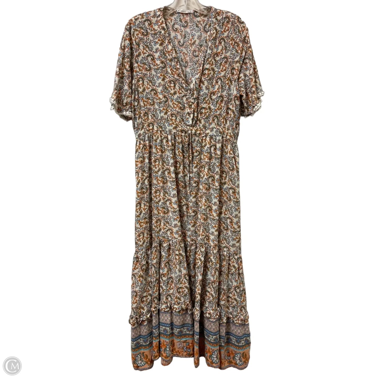 Dress Casual Maxi By Clothes Mentor In Orange, Size: Xl