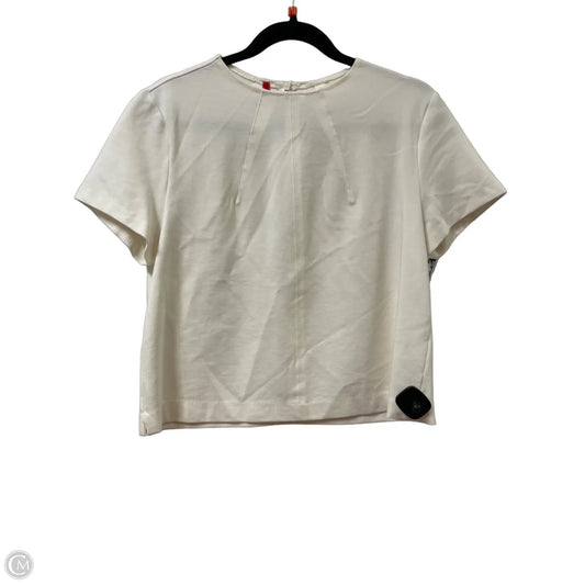 Top Short Sleeve By Spanx In Cream, Size: L