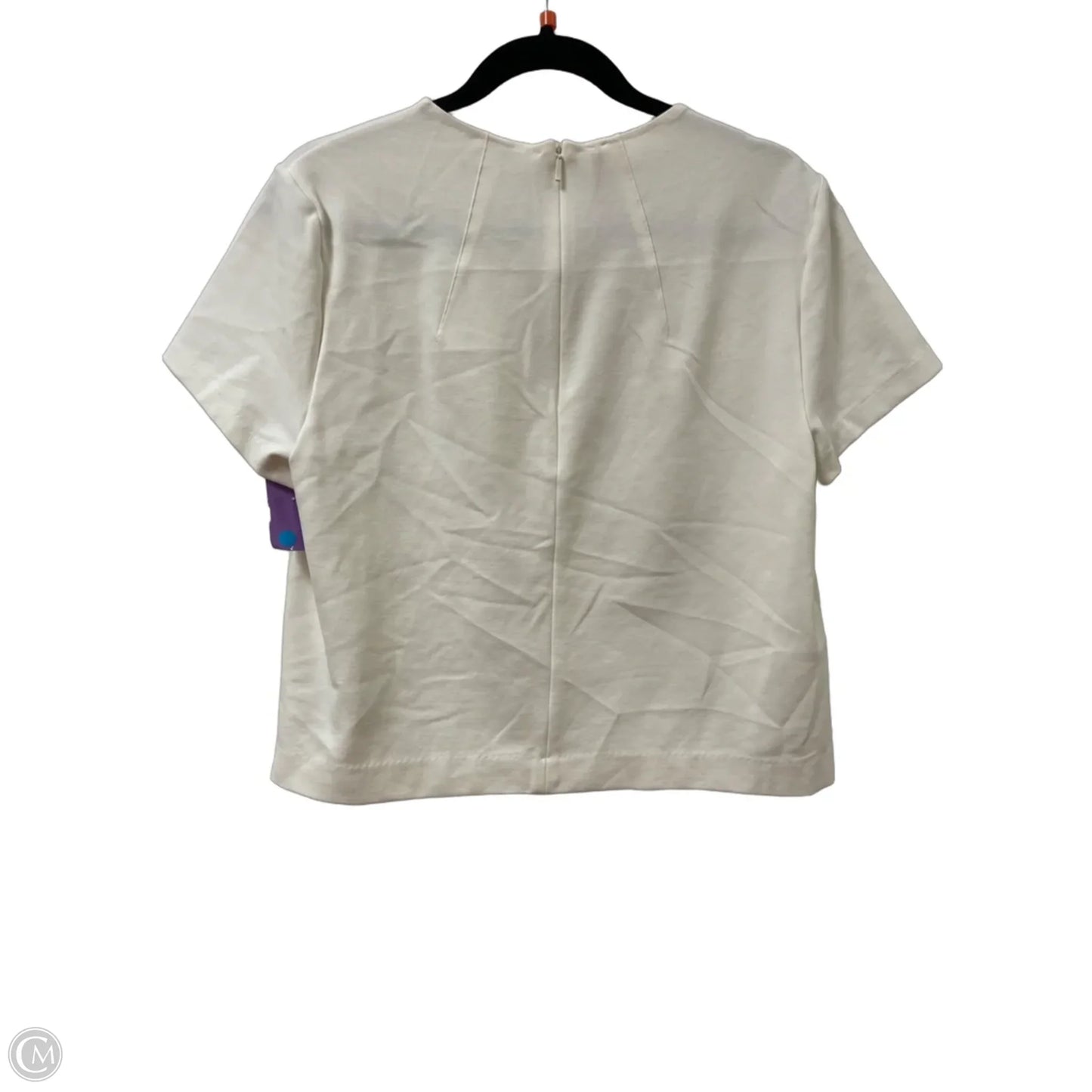 Top Short Sleeve By Spanx In Cream, Size: L