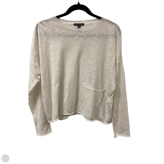 Sweater By Eileen Fisher In White, Size: S