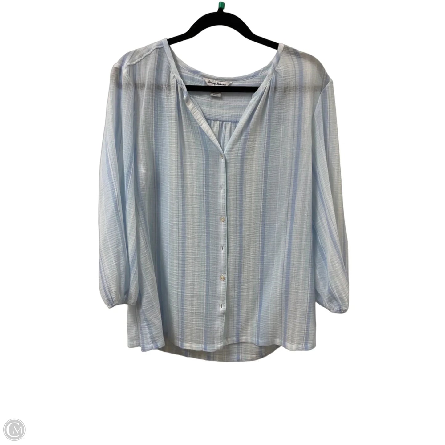 Top Long Sleeve By Tommy Bahama In Blue, Size: Sp