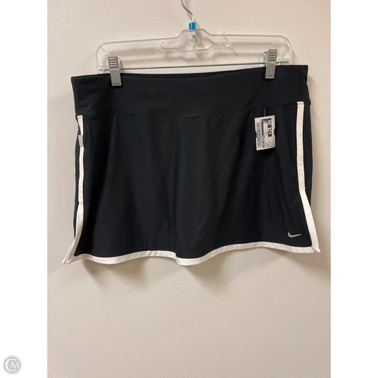 Athletic Skort By Nike Apparel In Black, Size: 12