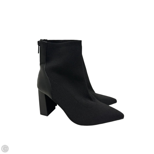 Boots Ankle Heels By Clothes Mentor In Black, Size: 10