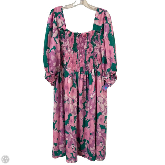 Dress Casual Midi By Oddi In Purple, Size: 2x