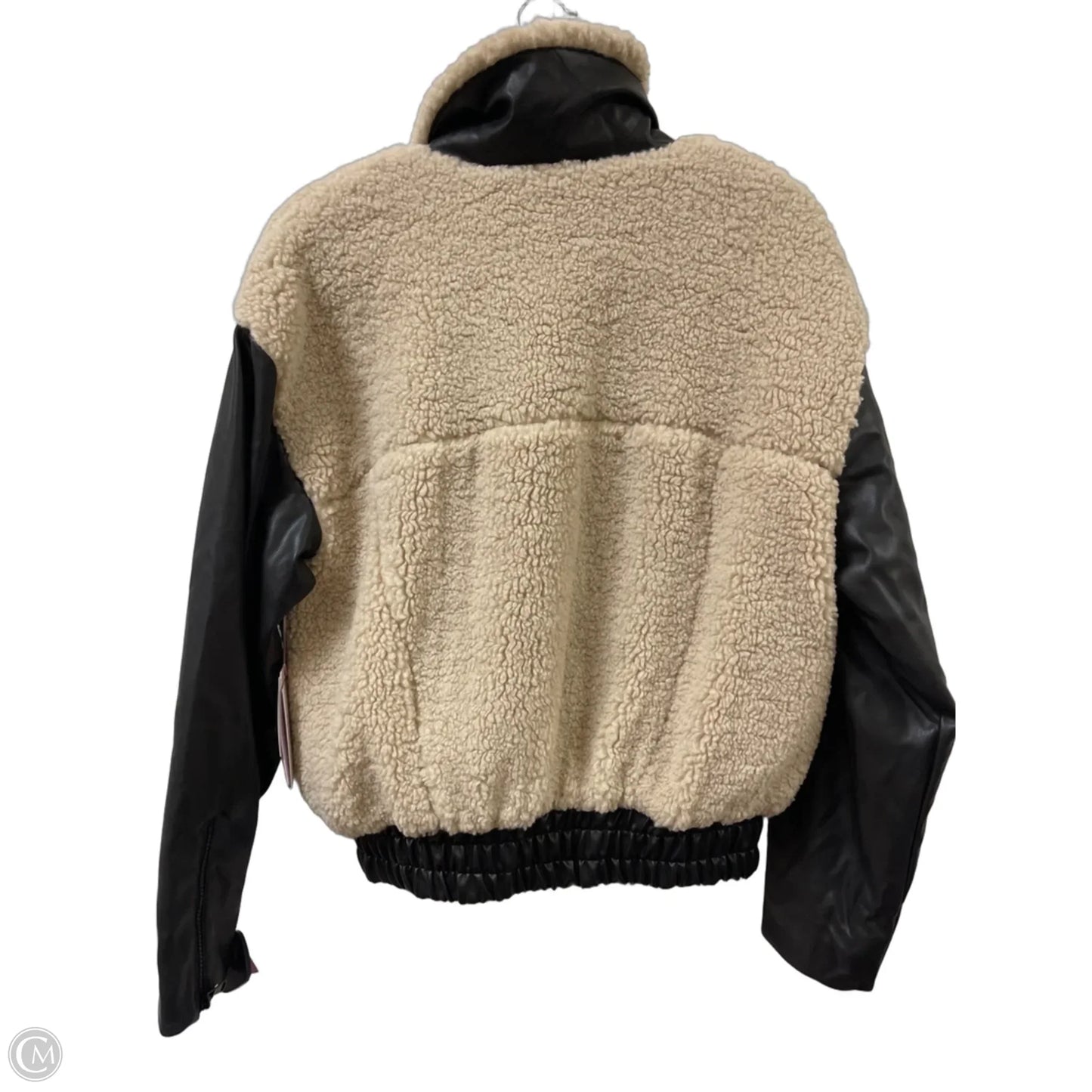 Jacket Faux Fur & Sherpa By Cma In Black, Size: M