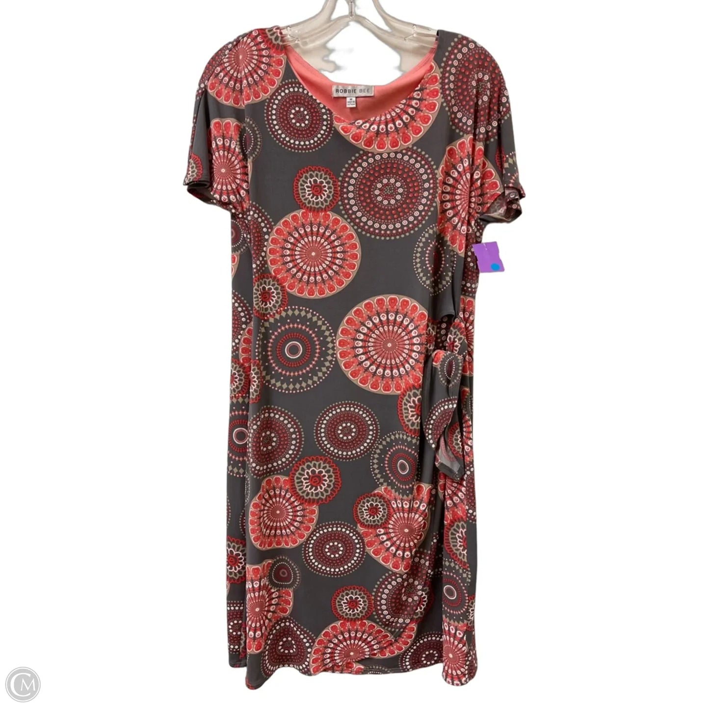 Dress Casual Midi By Robbie Bee In Grey, Size: M
