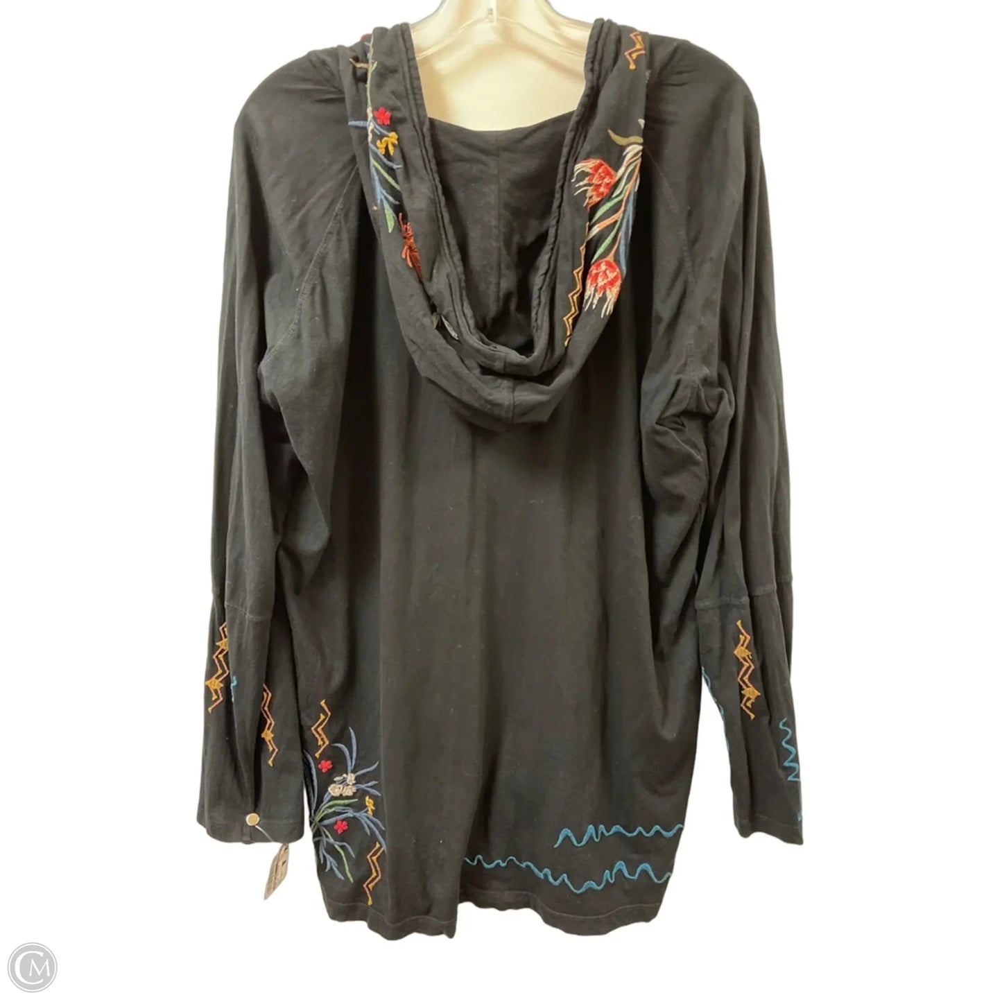 Top Long Sleeve Designer By Johnny Was In Black, Size: Xl