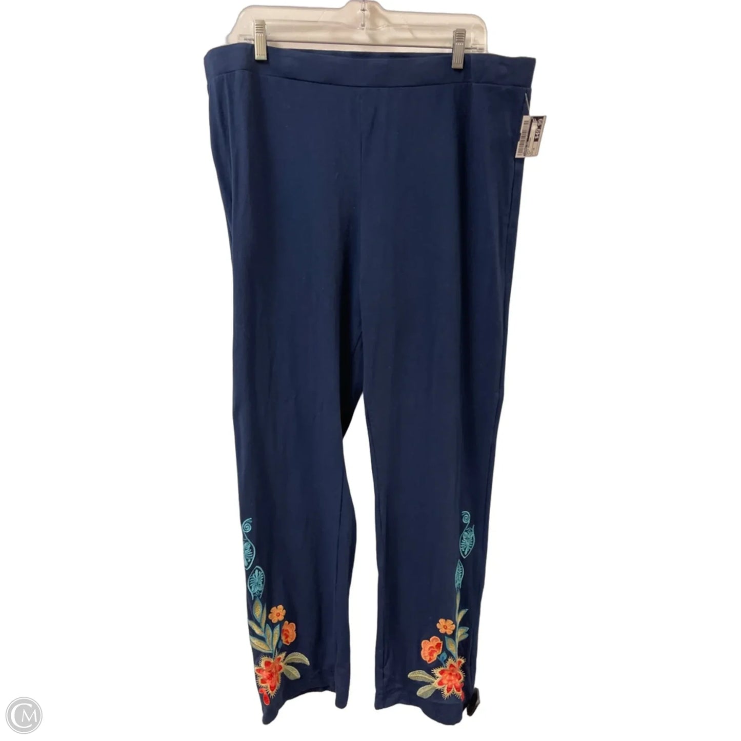 Pants Designer By Johnny Was In Blue, Size: 18