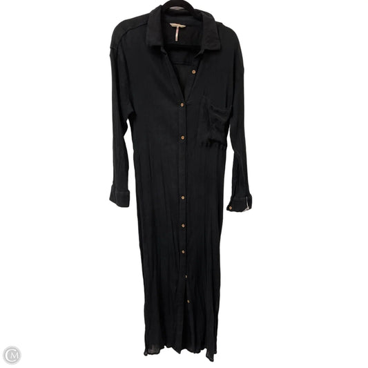 Dress Casual Maxi By Free People In Black, Size: L
