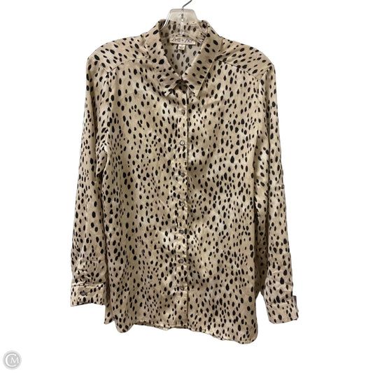 Blouse Long Sleeve By She + Sky In Animal Print, Size: S