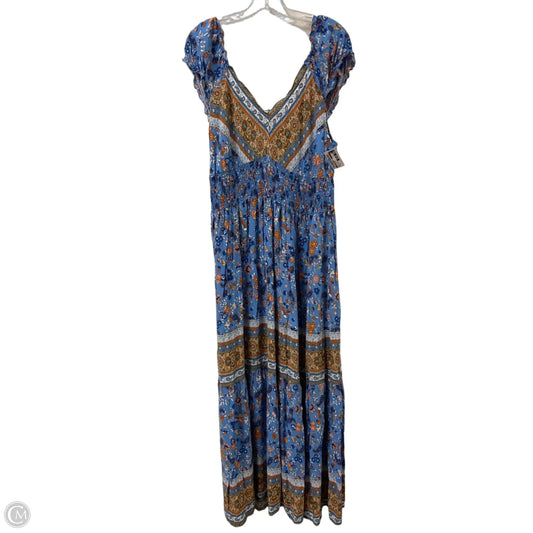 Dress Casual Maxi By Clothes Mentor In Blue, Size: 2x