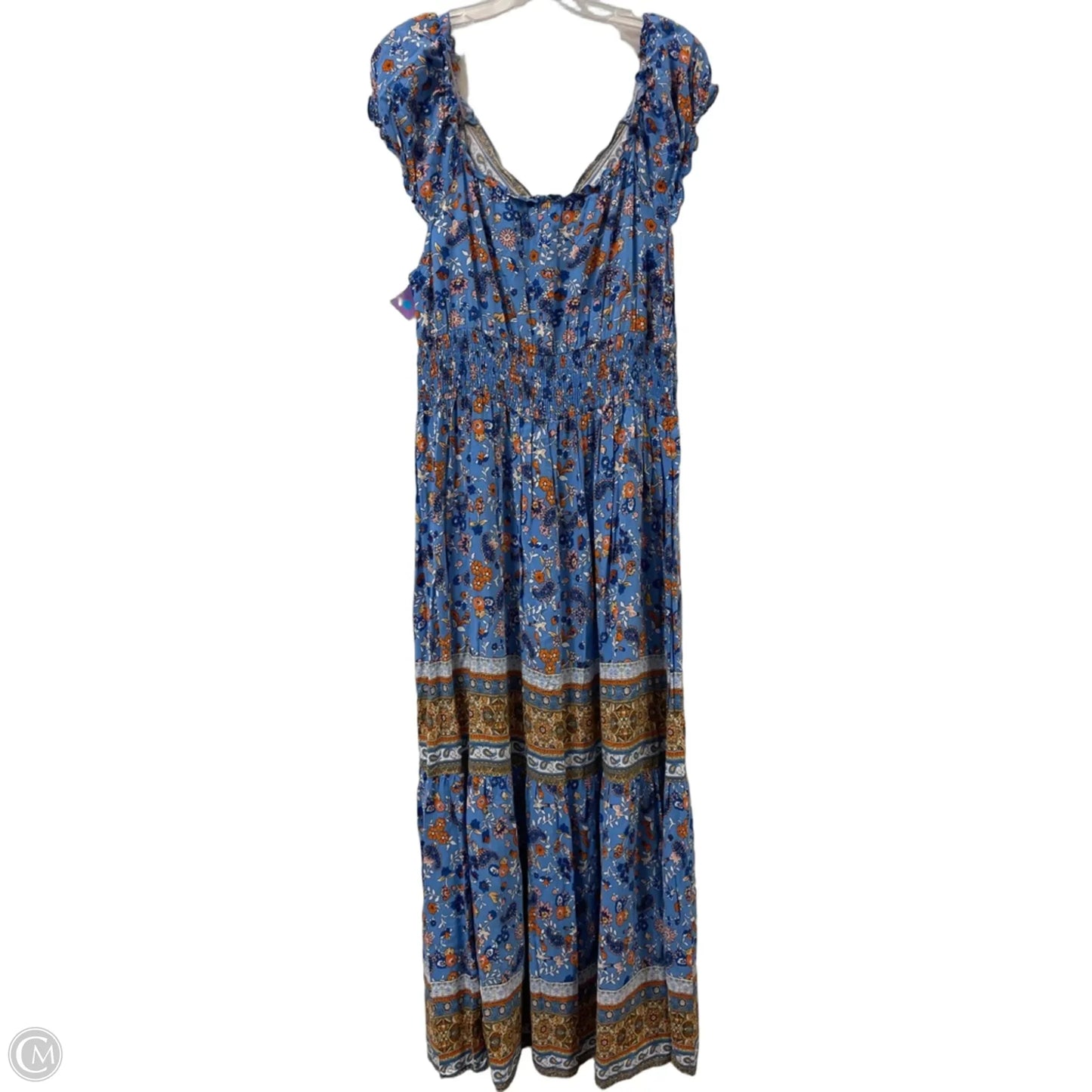 Dress Casual Maxi By Clothes Mentor In Blue, Size: 2x