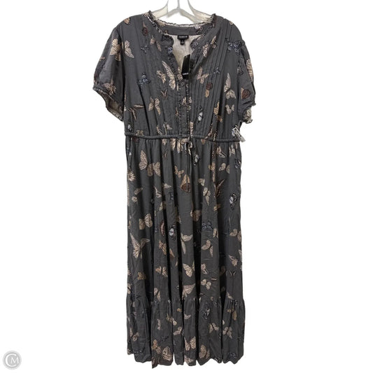 Dress Casual Maxi By Torrid In Gold, Size: 1x