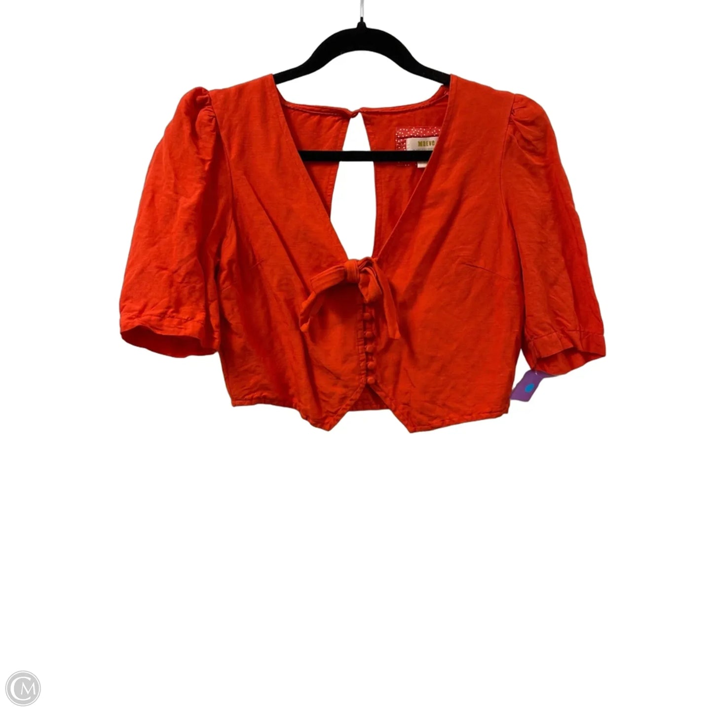 Top Short Sleeve By Maeve In Orange, Size: S