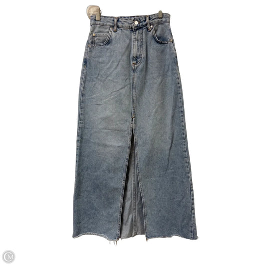 Skirt Maxi By Pilcro In Blue Denim, Size: 0