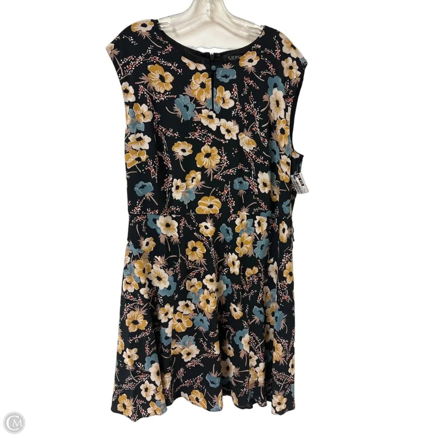 Dress Casual Midi By Lauren By Ralph Lauren In Floral Print, Size: Xl