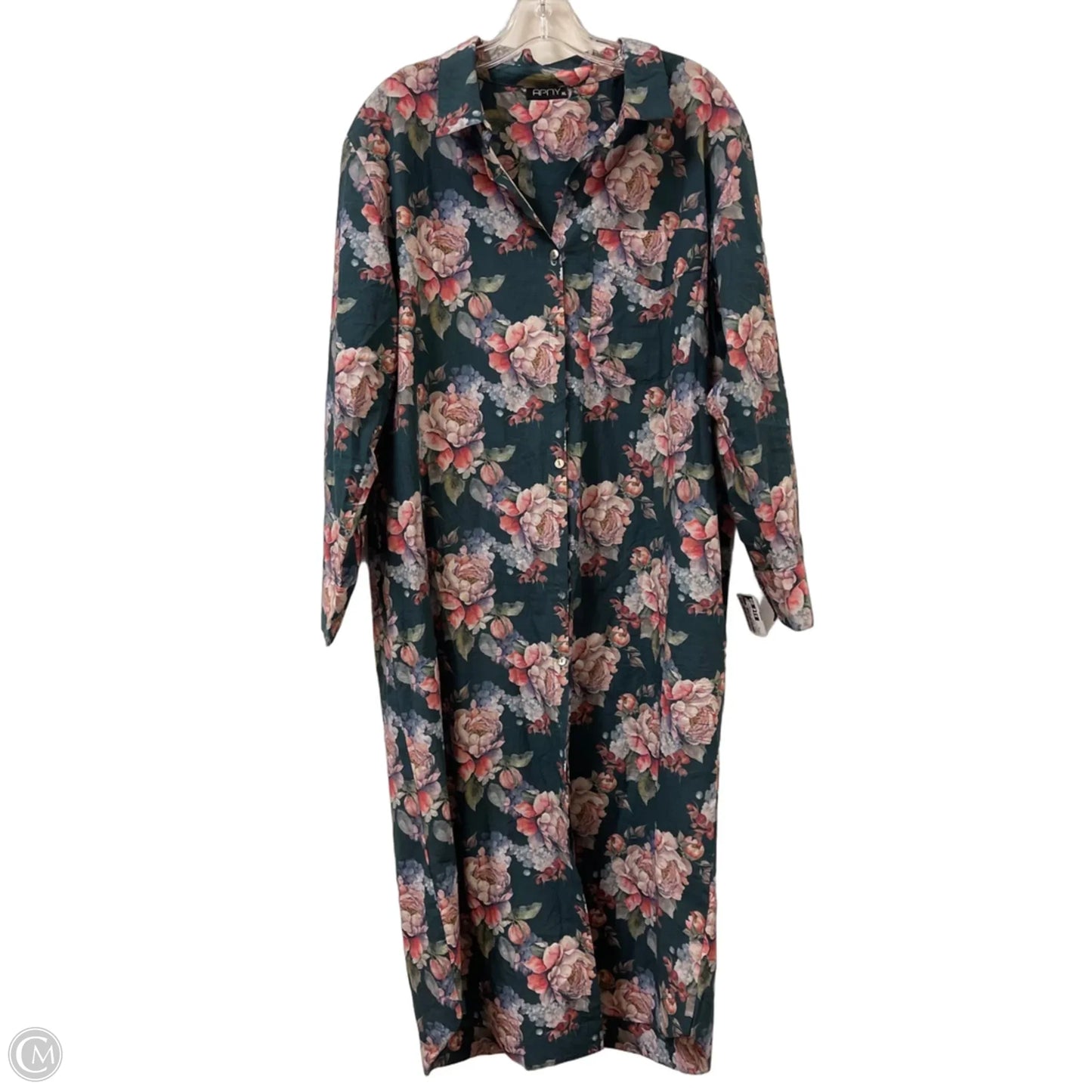 Dress Casual Maxi By Clothes Mentor In Floral Print, Size: Xl