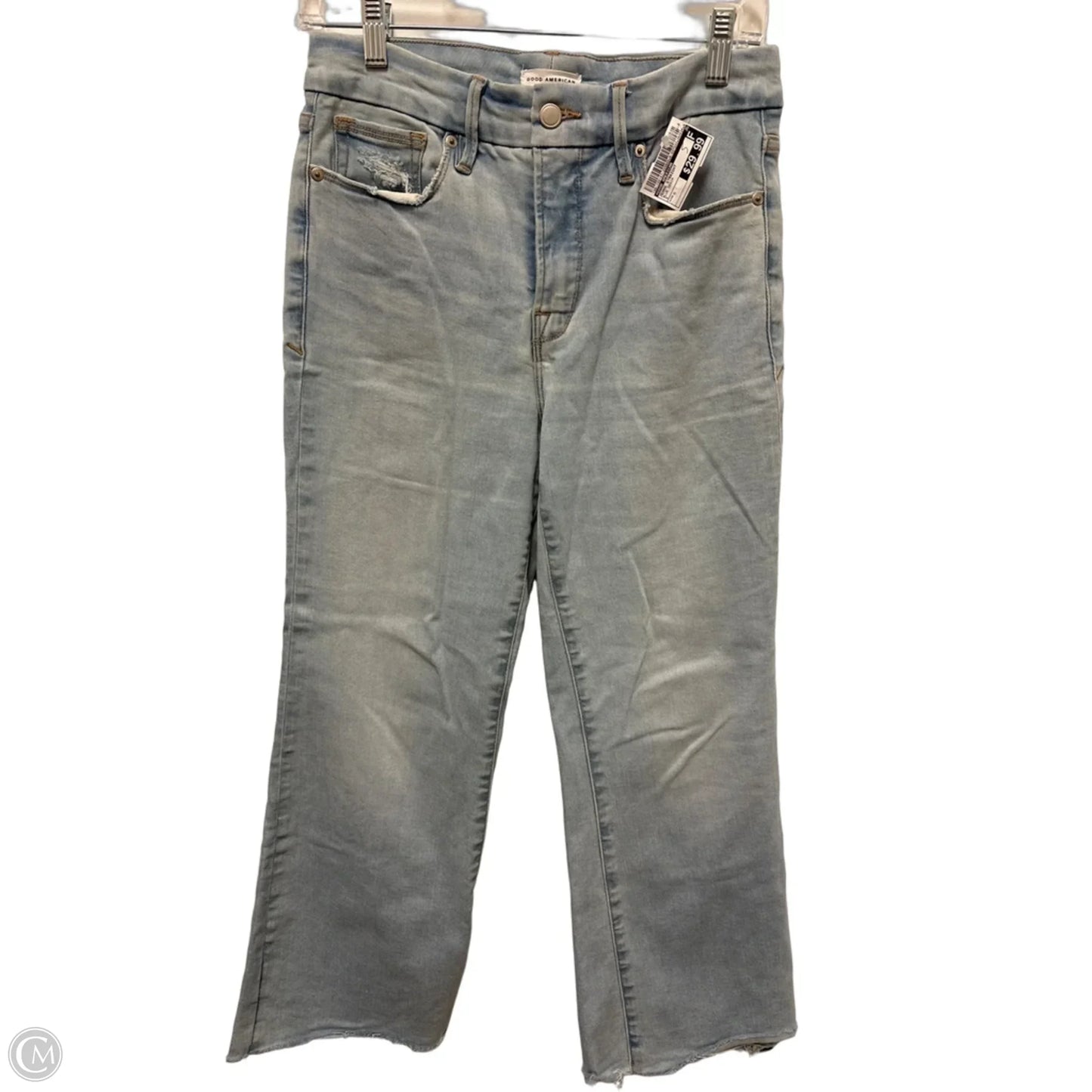 Jeans Straight By Good American In Blue Denim, Size: 6