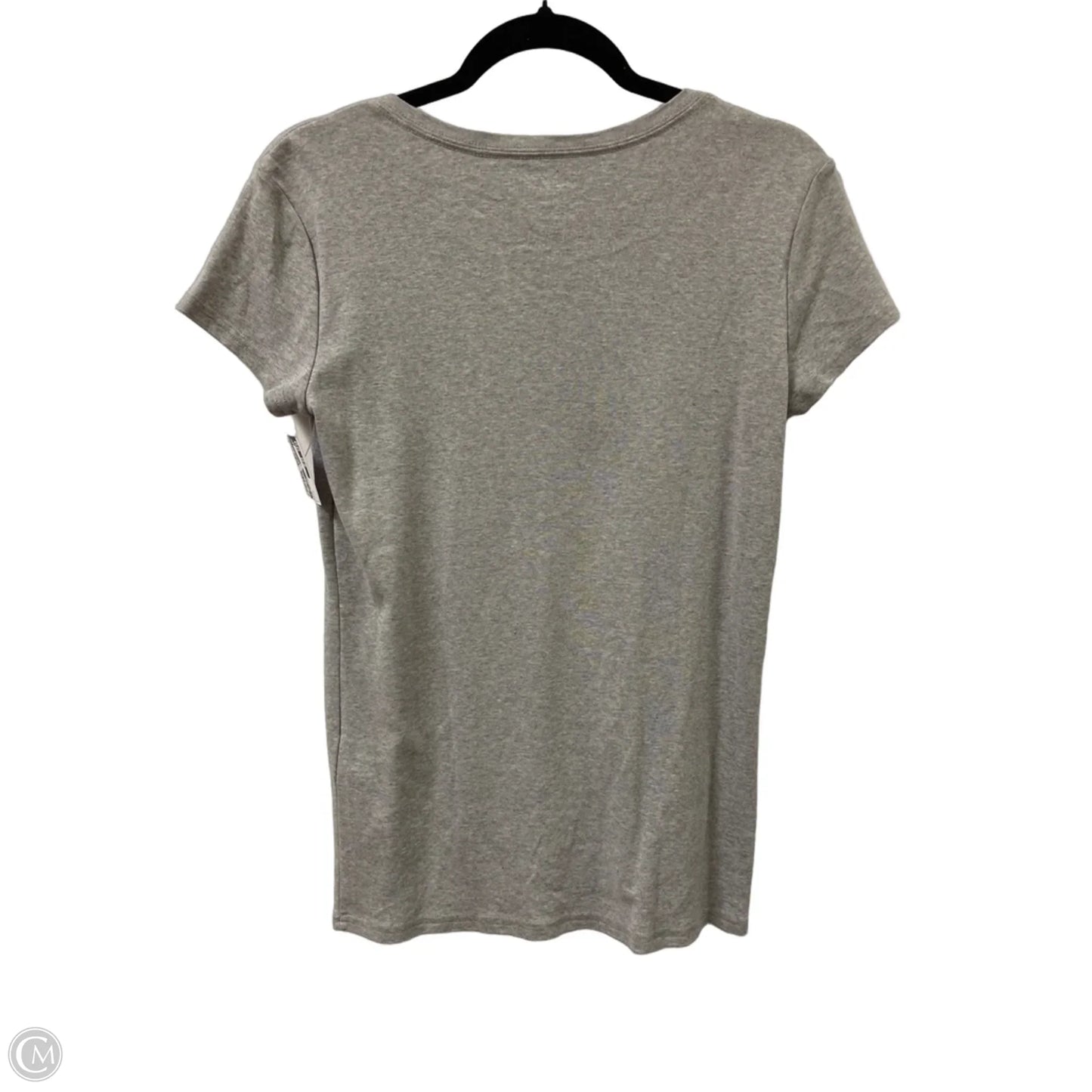 Top Short Sleeve By Kirkland In Grey, Size: M