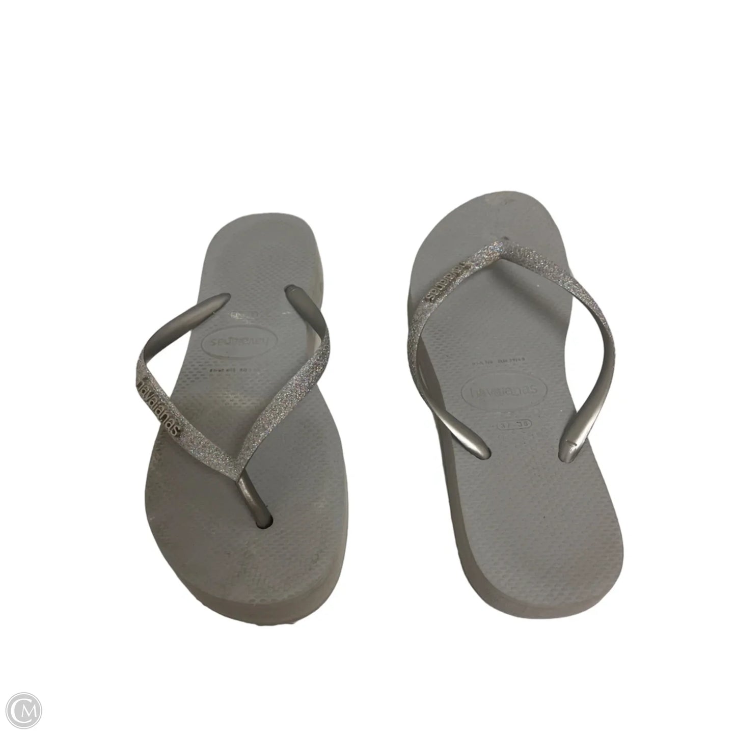 Sandals Flip Flops By Havaianas In Grey, Size: 8