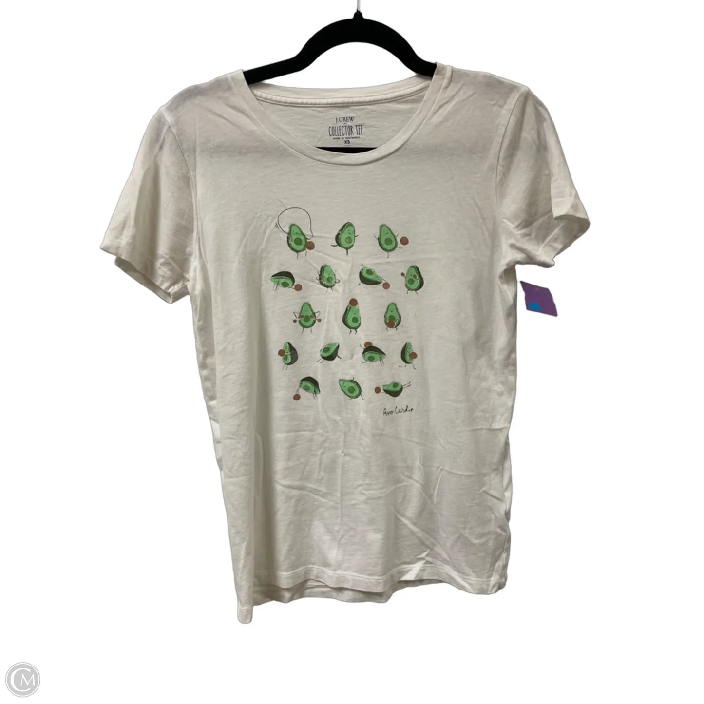 Top Short Sleeve By J. Crew In White, Size: Xs