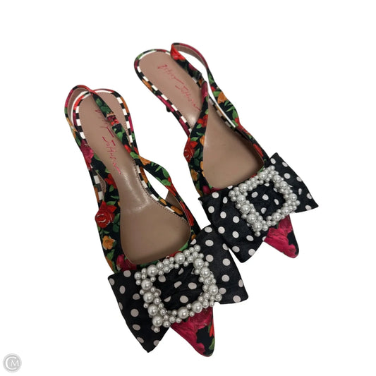 Shoes Heels Kitten By Betsey Johnson In Multi-colored, Size: 8.5